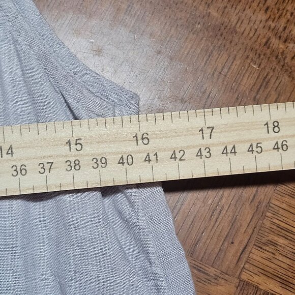 Halston 100% Soft Linen Woman's Shirt Dress Small Beige Capsule - Picture 10 of 11